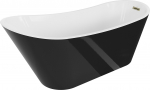Vann, teisaldatav Mexen Alta, 170 cm x 75 cm x 72 cm, ovaalne, kuldne/valge