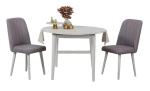 S&ouml;&ouml;gitoa komplekt Kalune Design Vina 0701, valge v./hall v.