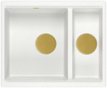 K&ouml;&ouml;givalamu Quadron Logan 150, graniit, 56 cm x 46 cm x 22 cm, kuldne v./valge v.