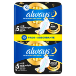 H&uuml;gieenisidemed Always Ultra Secure Size 5, Night Extra, 10 tk