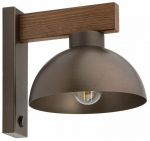 Valgusti seinale TK Lighting Oslo, E27, 1 x 15 W, pruun v.