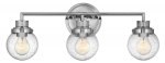 Valgusti seinale Elstead Lighting Poppy, E27, 3 x 60 W, l&auml;bipaistev v., 61.5 x 18.3 cm
