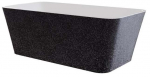 Vann, teisaldatav Besco Evita Glam Graphite, 160 cm x 80 cm x 58 cm, ristk&uuml;lik, kroom/grafiit