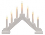 Advendik&uuml;&uuml;nal Finnlumor Leila LED-valgustusega, 30 cm, 37 cm, valge v.