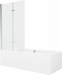Vann, seinaga seinaga, nurgaga Mexen Cube, 170 cm x 80 cm x 39 cm, ristk&uuml;lik, valge