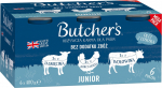 M&auml;rg koeratoit Butchers, lambaliha/veiseliha/kanaliha Original Megapack Mix, 0.4 kg x 6 tk