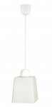 Valgusti rippuv Candellux Lighting Wibra, E27, 1 x 60 W, valge v.