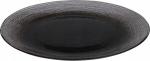 Taldrik prae Home Styling Collection Lakris, &Oslash; 28 cm, must v.