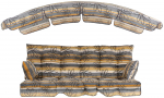 V&auml;lim&ouml;&ouml;bli padi Patio Ravenna C037-16PB, must v./oranž v./hall v., 175 x 108 cm