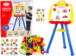 Magnetiline joonestuslaud, koos tarvikutega Lean Toys Creative, 106 cm, sinine v./punane v./kollane v.