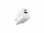 Adapter Sponge C1 22.5W GaN, USB-C/USB-A, valge v.