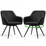 Toolide komplekt Akord Turno, must v., 49 cm x 49 cm x 83 cm, 2 tk