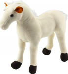 Pehme m&auml;nguasi hobune Lean Toys, valge v., 37 cm