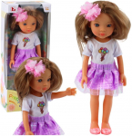Nukk Lean Toys Pretty Girl, 32 cm, valge v.