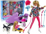 Nukkude komplekt, koos tarvikutega Lean Toys Anlily Winter, 30 cm, mitmev&auml;rviline