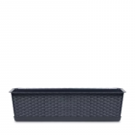 Lillepott Ratolla Case, plastik, 59 cm x 16 cm, antratsiit v.