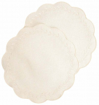 Lauamatt Homla Ramine 244098, 38 cm x 38 cm, 2 tk, Valge v.
