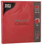 Pabersalvr&auml;tikud Pap Star Daily Collection, 32 cm x 32 cm, bordoo v., 20 tk