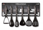 Kahjustatud pakendiga toode. K&ouml;&ouml;giriistade komplekt Berlinger Haus Carbon Pro BH-6330, 32 cm, must v./hall v., 6 tk