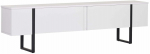 TV-kapp Nordure Onera, valge v./must v., 29.5 cm x 180 cm x 50.5 cm