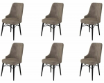 Toolide komplekt Kalune Design Pare, must v./cappuccino, 46 cm x 46 cm x 94 cm, 6 tk