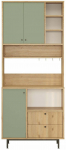 Multifunktsionaalne k&ouml;&ouml;gikapp Kalune Design RE6-SY, tamm v./roheline v., 35.5 cm x 88 cm x 205 cm