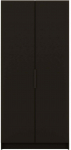 Riidekapp Mirtillo, must v., 60 cm x 100 cm x 216 cm, 2 tk