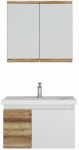 Vannitoa m&ouml;&ouml;bli komplekt Kalune Design Abra, valge v./pinia v., 46 cm x 80 cm x 52 cm