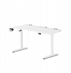 S&uuml;learvutilaud reguleeritava k&otilde;rgusega Diablo Chairs X-Forge 1400, 140 cm x 70 cm, 73 - 122 cm, valge v.