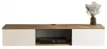 TV-kapp Kalune Design Elia, valge v./p&auml;hklipuu v., 32 cm x 140 cm x 25.6 cm