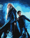 Maalimine numbrite j&auml;rgi Ideyka Harry Potter Harry And Dumbledore, sinine v.