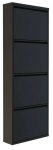 Kingakapp Kalune Design 159ORN1106, must v., 50 cm x 15 cm x 136 cm