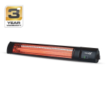 Infrapuna k&uuml;tteseade Standart LGH-02-2, 2 kW, Must