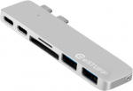 USB jaotur Estuff ES84122-SILVER