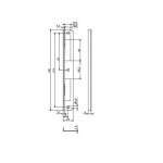 Plaat Lob Strike Plate RK93, tsingitud