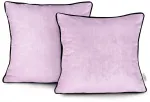 Dekoratiivpadjap&uuml;&uuml;r Restilo Velvet, must v./roosa v., 45 cm x 45 cm, 2 tk