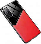 Telefoni &uuml;mbris Mocco Lens Leather Back Case Samsung Galaxy A42 5G, Samsung Galaxy A42 5G, must/punane