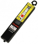 Murtavad noaterad TAJIMA RAZAR with card LCB50RBC, 10 cm, teras, 10 tk