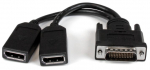 Adapter StarTech DMS-59 - 2 x DisplayPort DMSDPDP1 DMS-59 female, 2 x DisplayPort female, 0.2 m, must v.