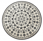 Vannitoa p&otilde;randamatt Foutastic Venice 359CHL4157, must, 100 cm x 100 cm, &Oslash; 100 cm