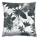 Dekoratiivne padi Mioli Decor, valge/must, 43 cm x 43 cm