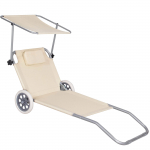 Rannalamamistool Springos Beach GC0041, 150 cm x 61 cm x 17 - 57 cm