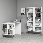 Kontorim&ouml;&ouml;bli komplekt Kalune Design Extra 845HCT3827, valge v., 167.3 cm x 90 cm x 22 cm