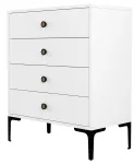 Kummut Kalune Design Lizbon 542, valge v., 90.7 cm x 76 cm x 40 cm