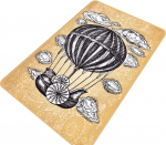 Vannitoa p&otilde;randamatt Foutastic Propeller 359CHL4407, beež, 120 cm x 70 cm