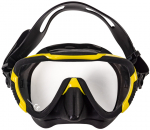 Ujumismask Scorpena 16382, must v./kollane v.