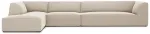 Nurgadiivan Micadoni Home Ruby 5 Seats, hele pruun v., vasak, 366 x 180 cm x 69 cm