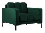 Tugitool Micadoni Home Mamaia Velvet, must v./roheline v., 87 cm x 92 cm x 78 cm
