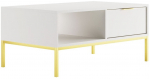 Kohvilaud Kocot Kids Austin 100, kuldne v./valge v., 100 cm x 60 cm x 45.5 cm