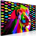 Reproduktsioon Artgeist Rainbow Lion, g-c-0083-b-a, 30 cm x 20 cm